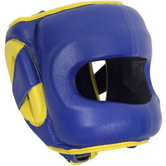 Ringside Deluxe Face Saver Boxing Headgear Large/XLarge Blue