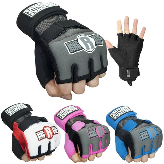 Ringside Gel Hand Wraps Small Gray/Black