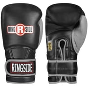 Ringside Gel Shock Safety Sparring Boxing Gloves, 14 oz., Black/Gray
