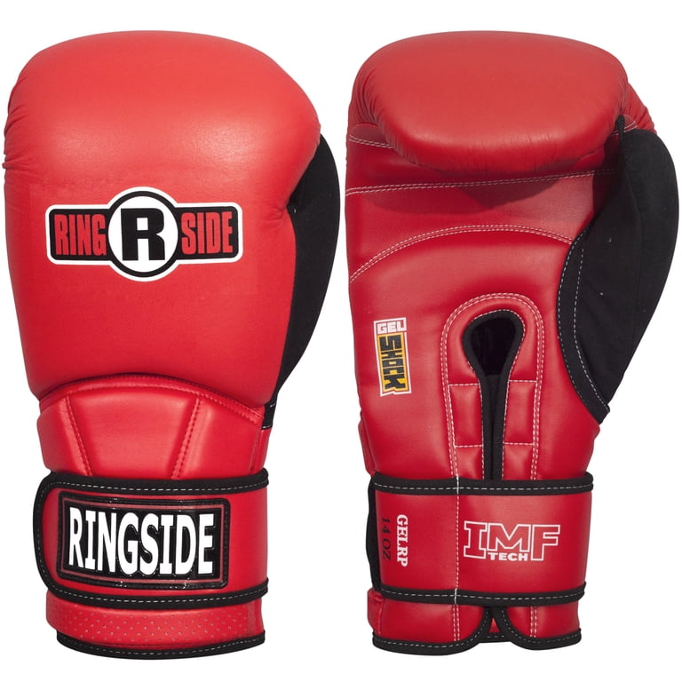 RINGSIDE ボクシンググローブ 赤 Ringside Gel Shock Safety Sparring Boxing Gloves, 14 oz., Red