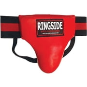 Ringside Men's Boxing Abdominal & Groin Protector - Leather Sparring Cup Guard for MMA, Muay Thai & Kickboxing, Large