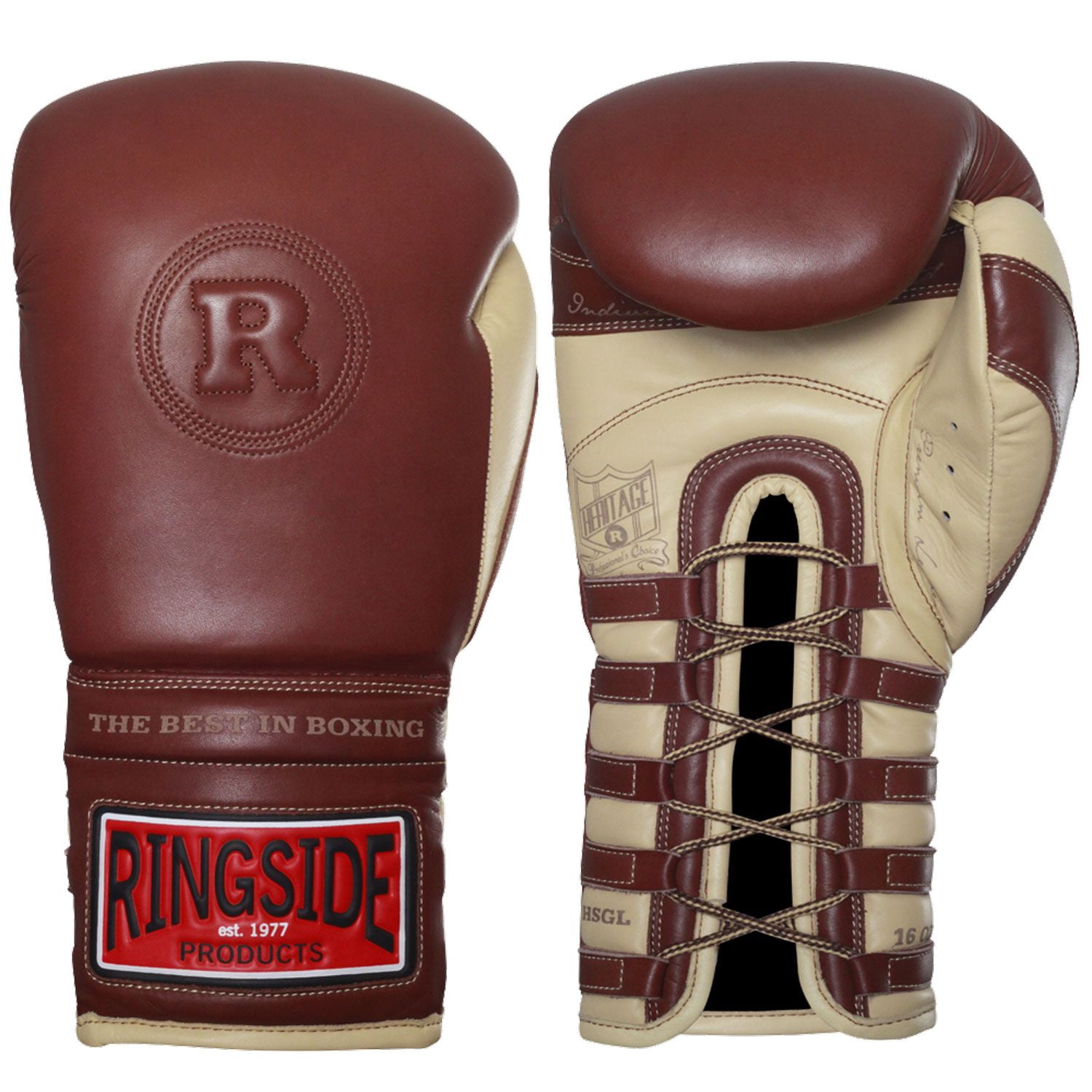 Ringside Heritage Lace Sparring Gloves 18 oz