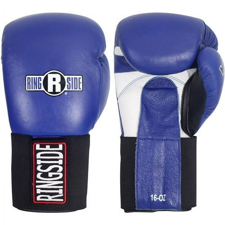 Ringside IMF Tech™ Hook And Loop Sparring Boxing Gloves 18 oz Blue