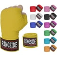 thumbnail image 1 of Ringside Mexican-Style Boxing Handwraps - Elastic Cotton, Thumb Loop, Hook & Loop Closure, Machine Washable - Gold, 1 Pack, 1 of 4