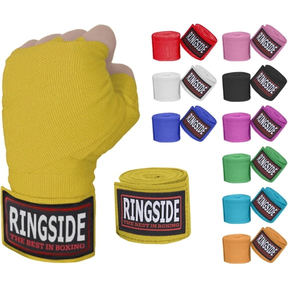 Ringside Mexican-Style Boxing Handwraps - Elastic Cotton, Thumb Loop ...