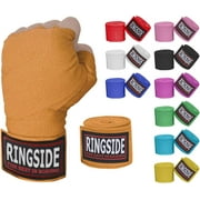 Ringside Mexican-Style Boxing Handwraps - Elastic Cotton, Thumb Loop, Hook & Loop Closure, Machine Washable - Neon Orange, 1 Pack