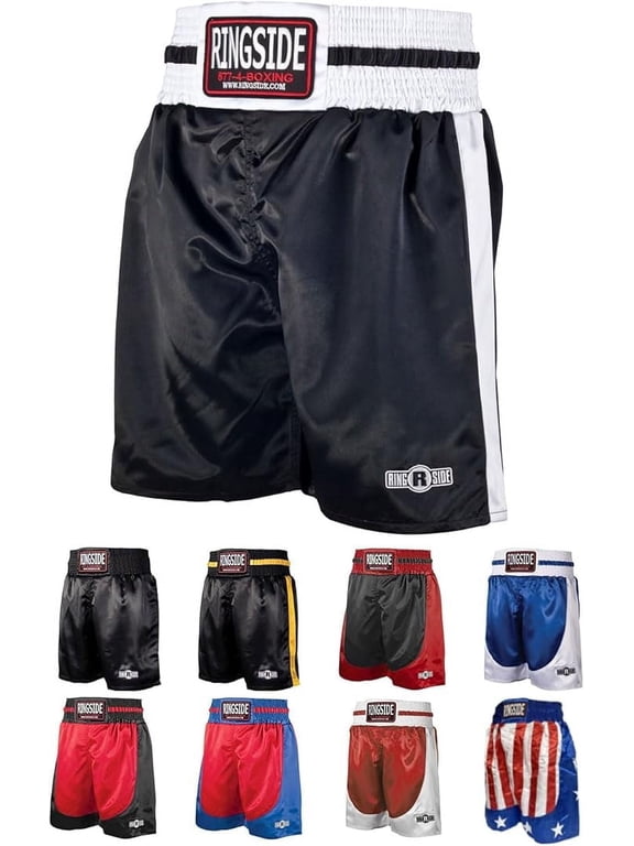Pro-Style Boxing Trunks, Satin Shorts for Men and Women, Ideal for Boxing, MMA, Muay Thai