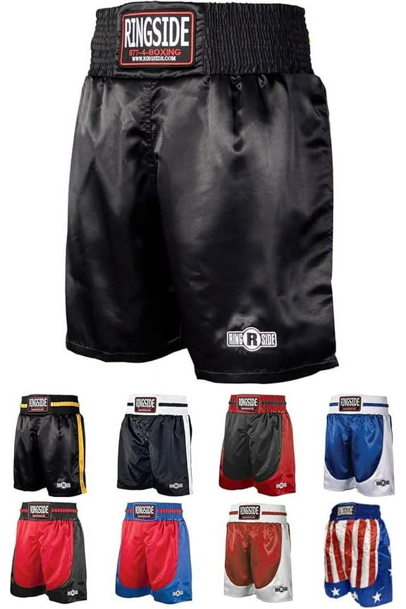 Pro-Style Boxing Trunks, Satin Shorts for Men and Women, Ideal for Boxing, MMA, Muay Thai