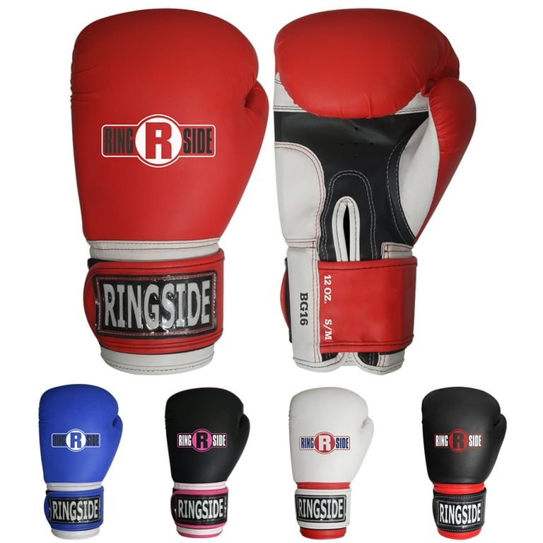 Ringside Pro Style Training Boxing Gloves, Red, Small/Medium
