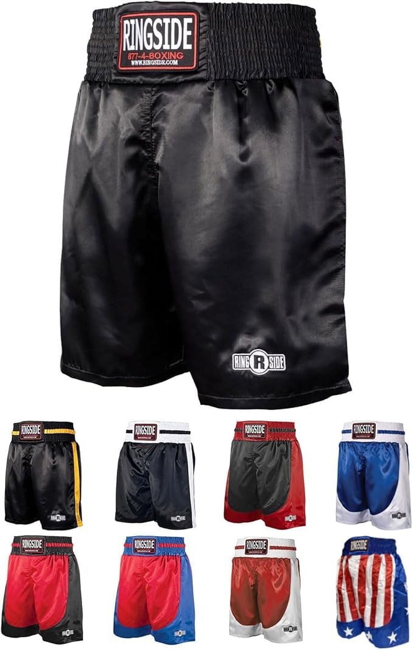 Ringside Pro‐Style Boxing Trunks Red/Blue / 34-l - View #12