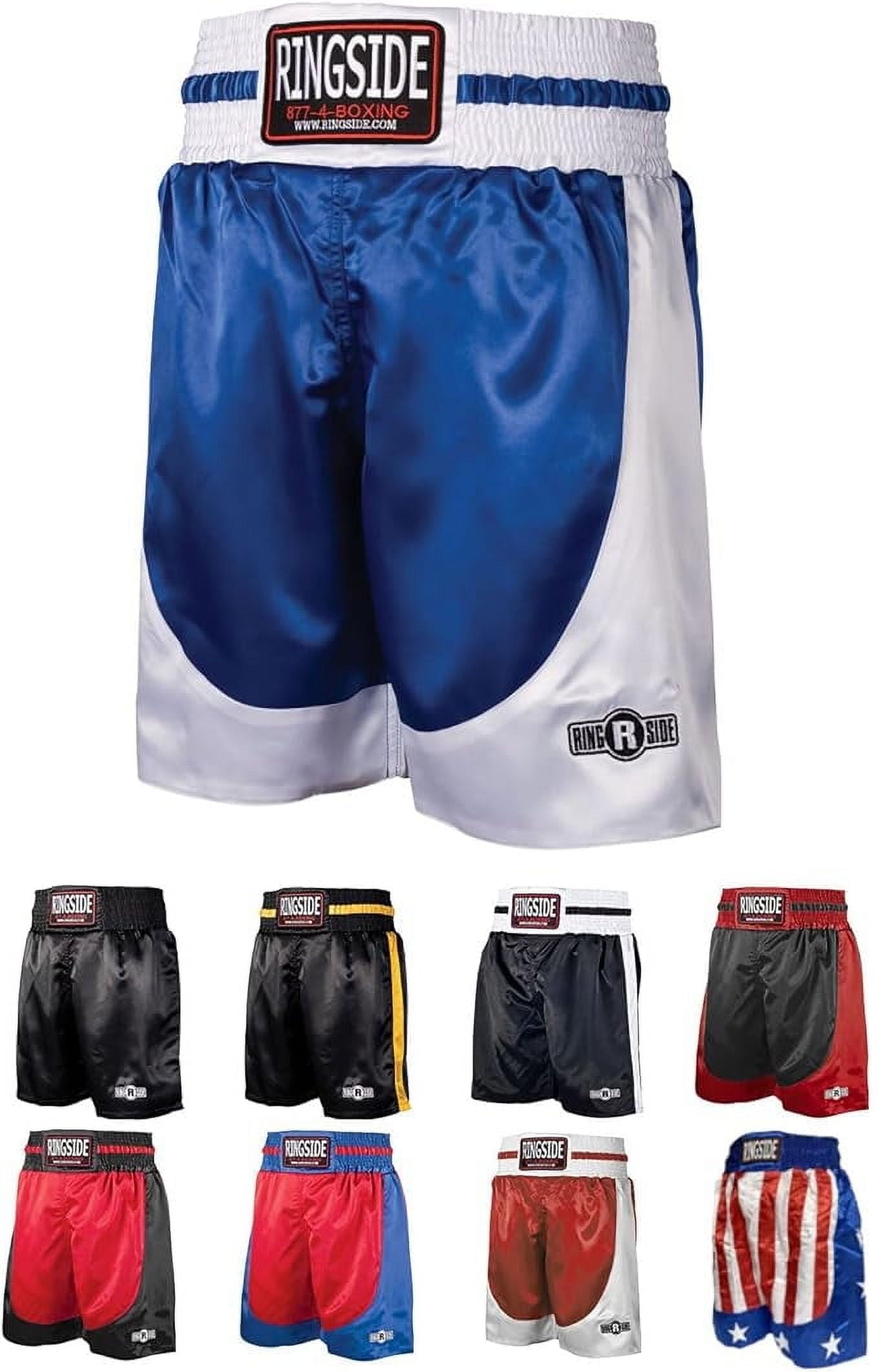 Ringside Pro-Style Boxing Trunks, Satin Shorts for Men and Women
