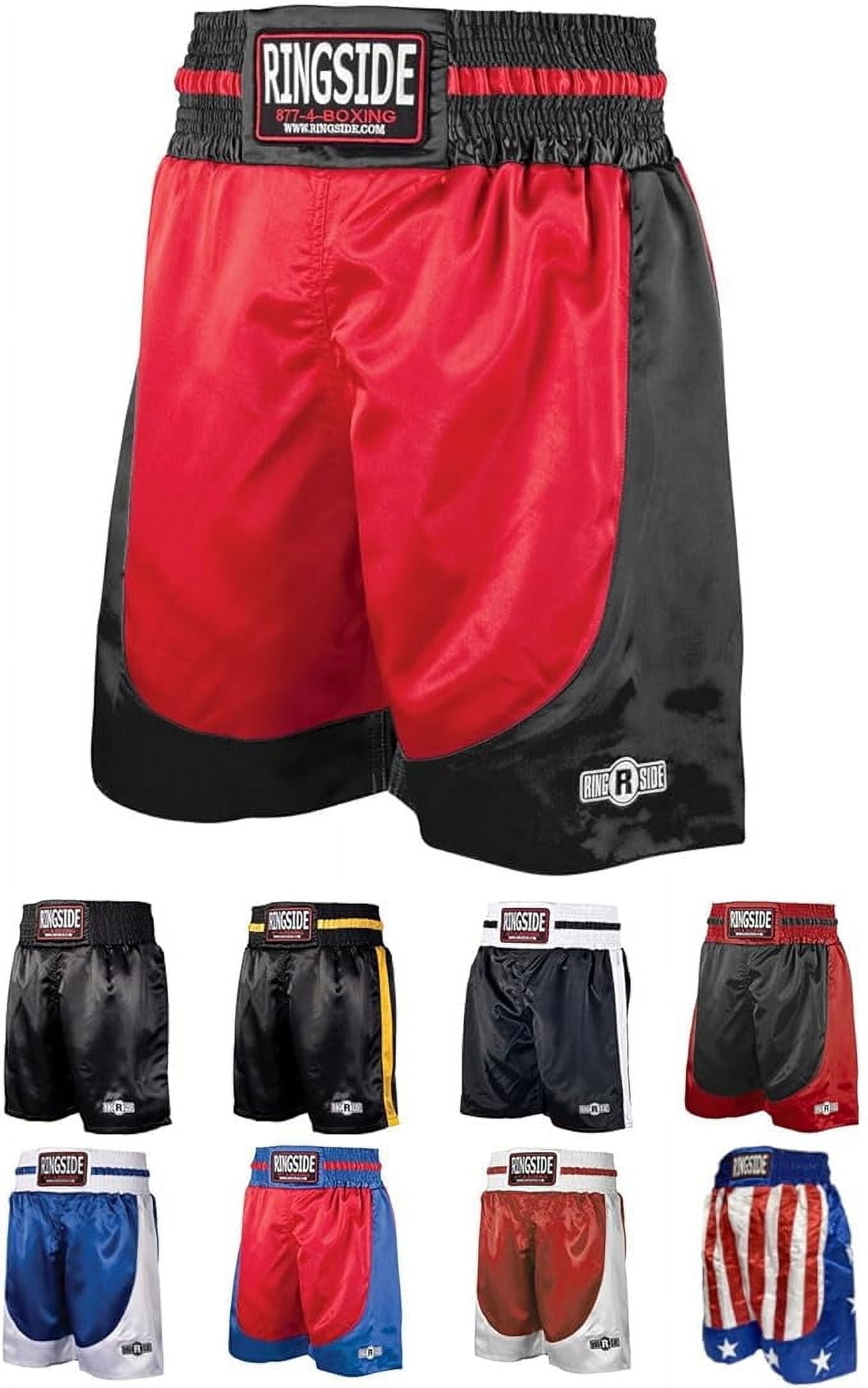 Ringside Pro‐Style Boxing Trunks Red/Blue / 34-l - View #8