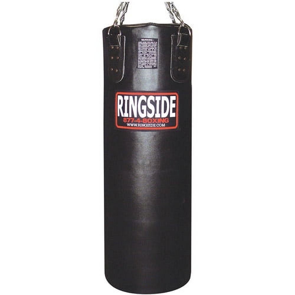 Ringside Soft Filled Leather Heavy Bag, 100 lb, Black