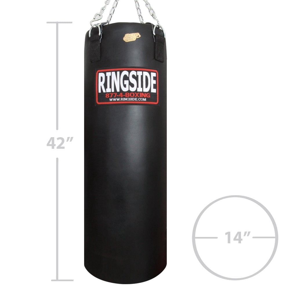 Ringside Soft Filled Powerhide Heavy Bag, 100 lb, Black