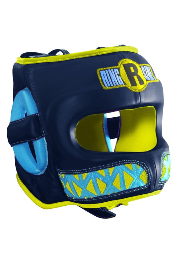 Youth Face Saver Boxing Headgear - Medium - Navy/Gold