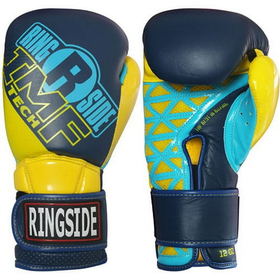 Ringside Youth IMF Tech Sparring Boxing Gloves - 10 oz. - Navy/Yellow