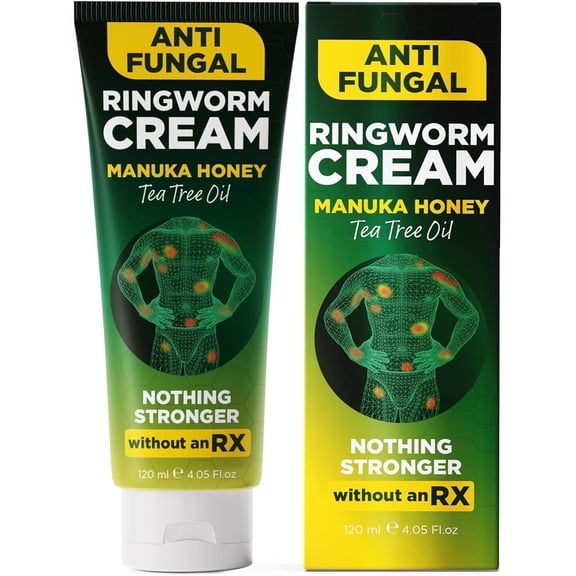 Ringworm Cream Ringworm Treatment for Humans | Relieves Jock Itch, Body Acne, Itchy Irritated Skin, Body Odor & Insect Bites