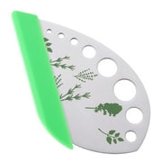 Rinhoo Herb Stripper Vegetable Leaf Stainless Steel Separator 9 Holes 2-in-1 Herb Leaves Remover