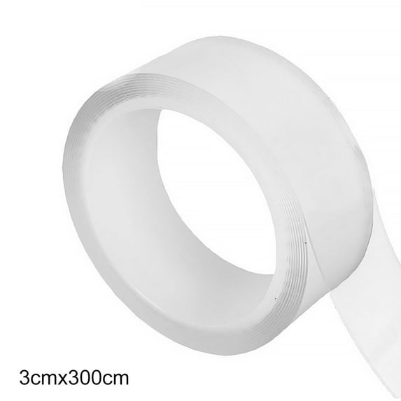 Rinhoo Kitchen Sink Transparent Tape Waterproof Anti-Mildew Self-adhesive Bathroom Strip Pool Water Seal,30mm Wide