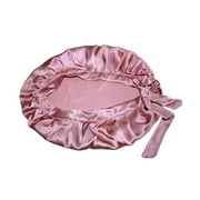 Rinhoo Mulberry Silk Nightcap Sleeping Cap Pure Silk Hair Wrap Adjustable Elastic Band Sleeping Beanie