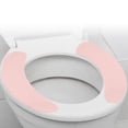 thumbnail image 1 of Rinhoo Toilet Pad Adhesive Toilet Seat Cover Solid Cover Removable Seat Cover Bathroom Decoration, Pink, 1 of 1
