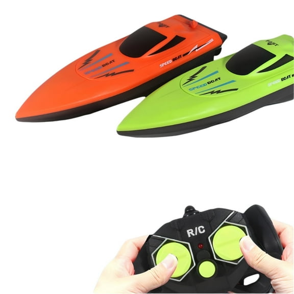 Rinidicen RC boat is suitable for swimming pools and lakes, 2.4G fast remote control boat, suitable for children's speedboats, outdoor water toys, boys' gifts