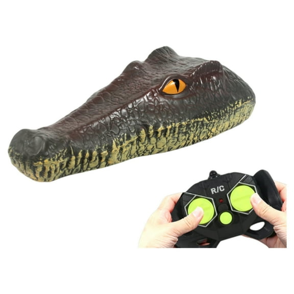 Rinidicen Remote Control Crocodile Head Highly realistic crocodile head remote-controlled boat prank toy for adults and children
