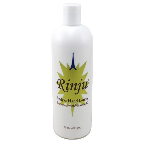 Rinju Body & Hand Lotion 16oz Enriched With Vitamin-E (Pack of 2)