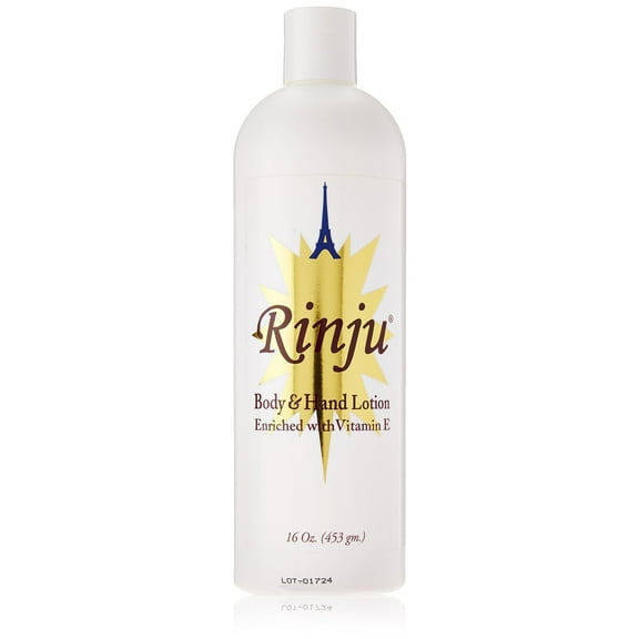 Rinju Body and Hand Lotion Enriched with Vitamin-E, 16 Ounce,Pack of 6
