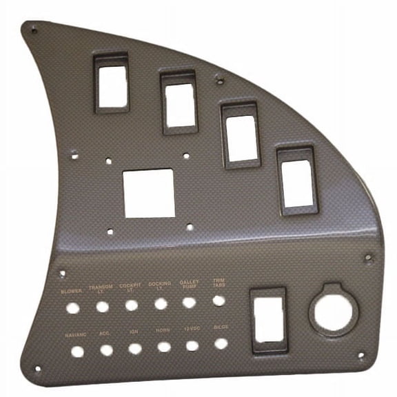 Rinker Boat Blank Switch Panel | 262 Captiva Bowrider Gray Gold 73633