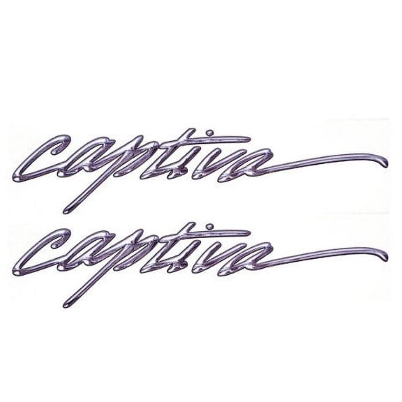 Rinker Boat Brand Decal 218692 | Captiva 19 1/2 x 4 1/4 Inch (Pair)