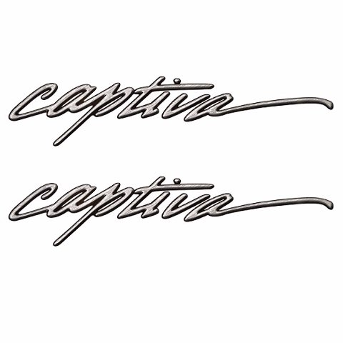 Rinker Boat Brand Decal | Captiva 19 3/8 X 4 7/8 Inch (Pair)