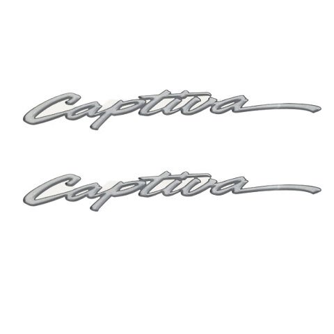 Rinker Boat Brand Decal Sticker | Captiva  21 1/8 x 2 1/4 Inch (Pair)