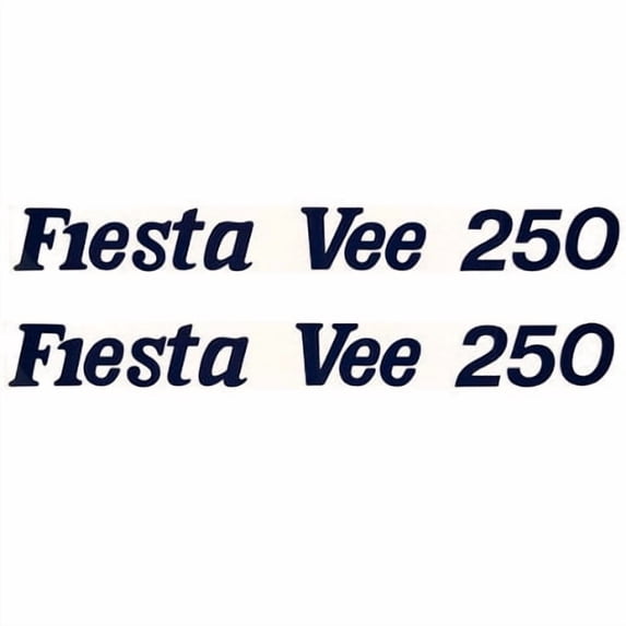 Rinker Boat Brand Emblem Decal | Fiesta Vee 250 Navy Blue (Pair)