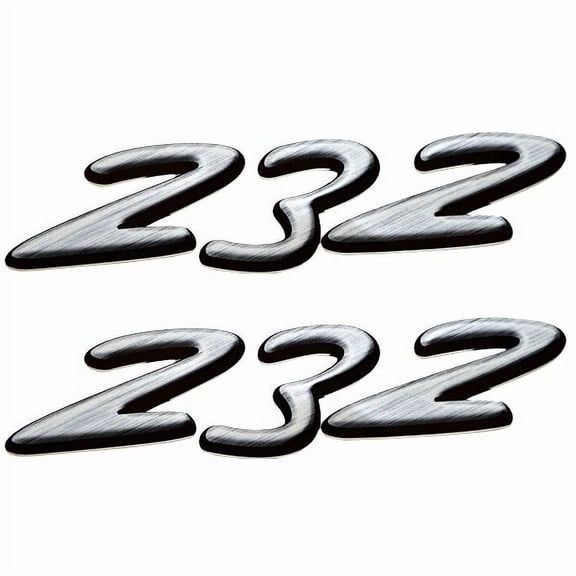 Rinker Boat Brand Emblem Decal Sticker | 232 Gray (Pair)
