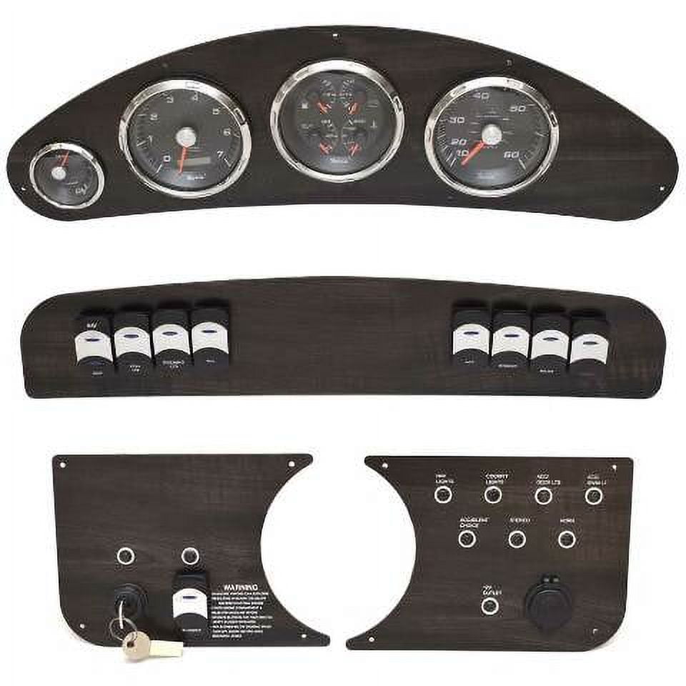 Rinker Boat Dash Panel Kit 2070097 w/ Faria Gauges Woodgrain (4PC
