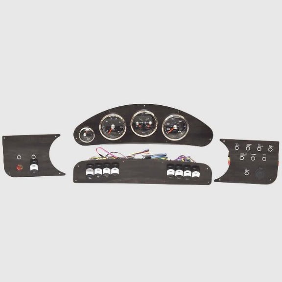 Rinker Boat Dash Panel Kit 2070109 | w/ Faria Gauges Woodgrain (4PC)
