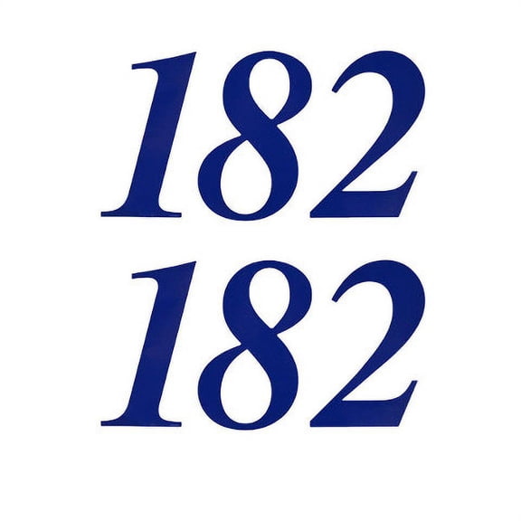 Rinker Boat Decal | 182 Blue Vinyl 5 1/4 Inch (Set of 2)