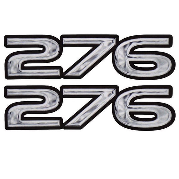 Rinker Boat Decal | Captiva 276 Black Silver Vinyl 7 Inch (Set of 2)