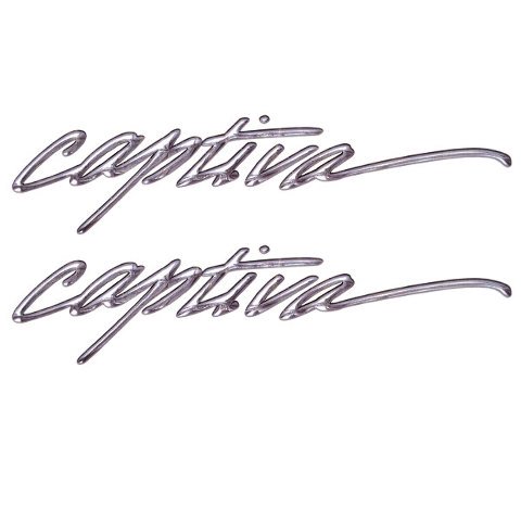 Rinker Boat Decal Stickers | Captiva 20 x 4 1/2 Inch Silver (Pair)