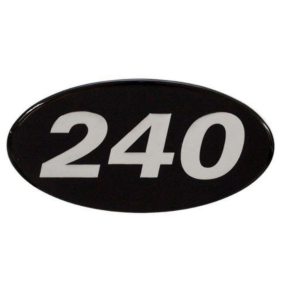 Rinker Boat Emblem Decal Sticker 240 Black Silver