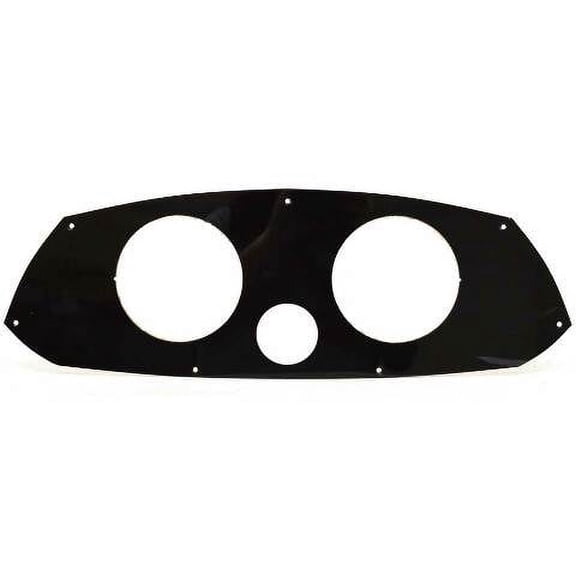 Rinker Boat Gauge Dash Panel Blank | Black Acrylic 19 3/4 x 6 5/8 Inch