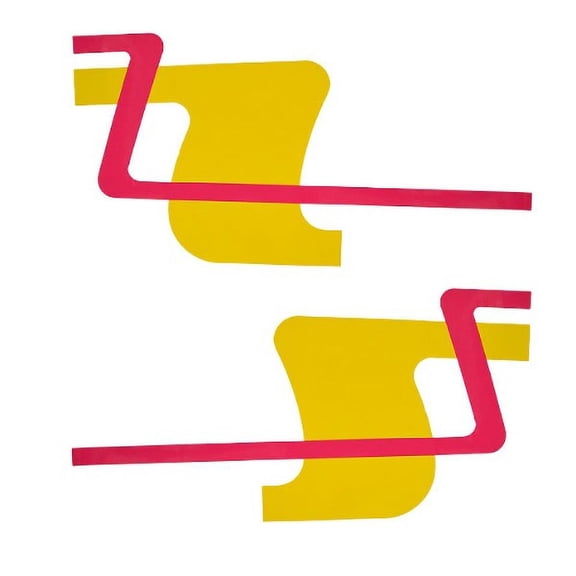 Rinker Boat Graphic Decal | 236 Captiva Pink / Yellow (Set Of 2)