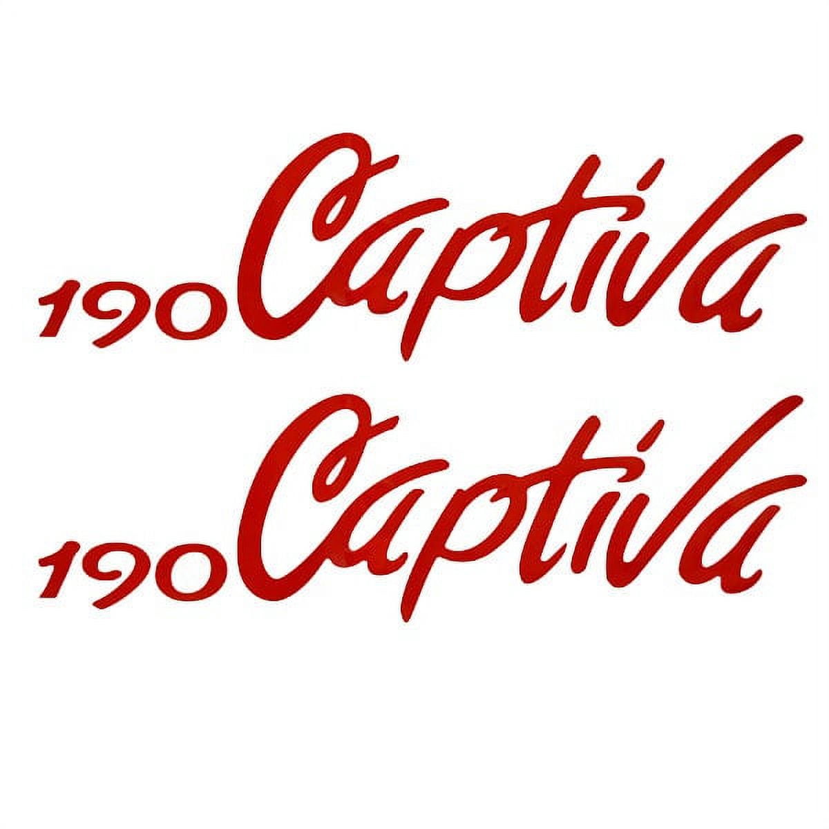 Red Boat Lettering Rinker Boat Lettering Graphic Decal | 190 Captiva Red 13 1/4 Inch (Pair ...