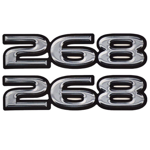 Rinker Boat Number Decal | 268 Captiva OEM White / Gray / Black 2PC