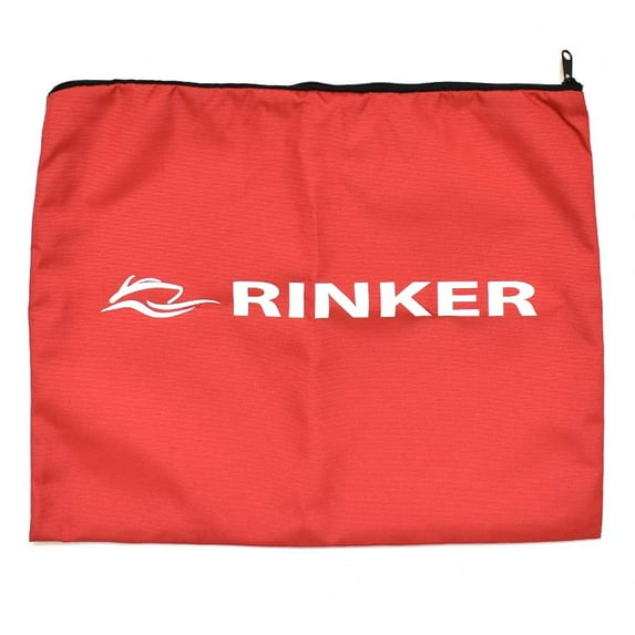 Rinker Boat Owners Manual Pouch | Zippered 17 1/2 x 14 Inch Red