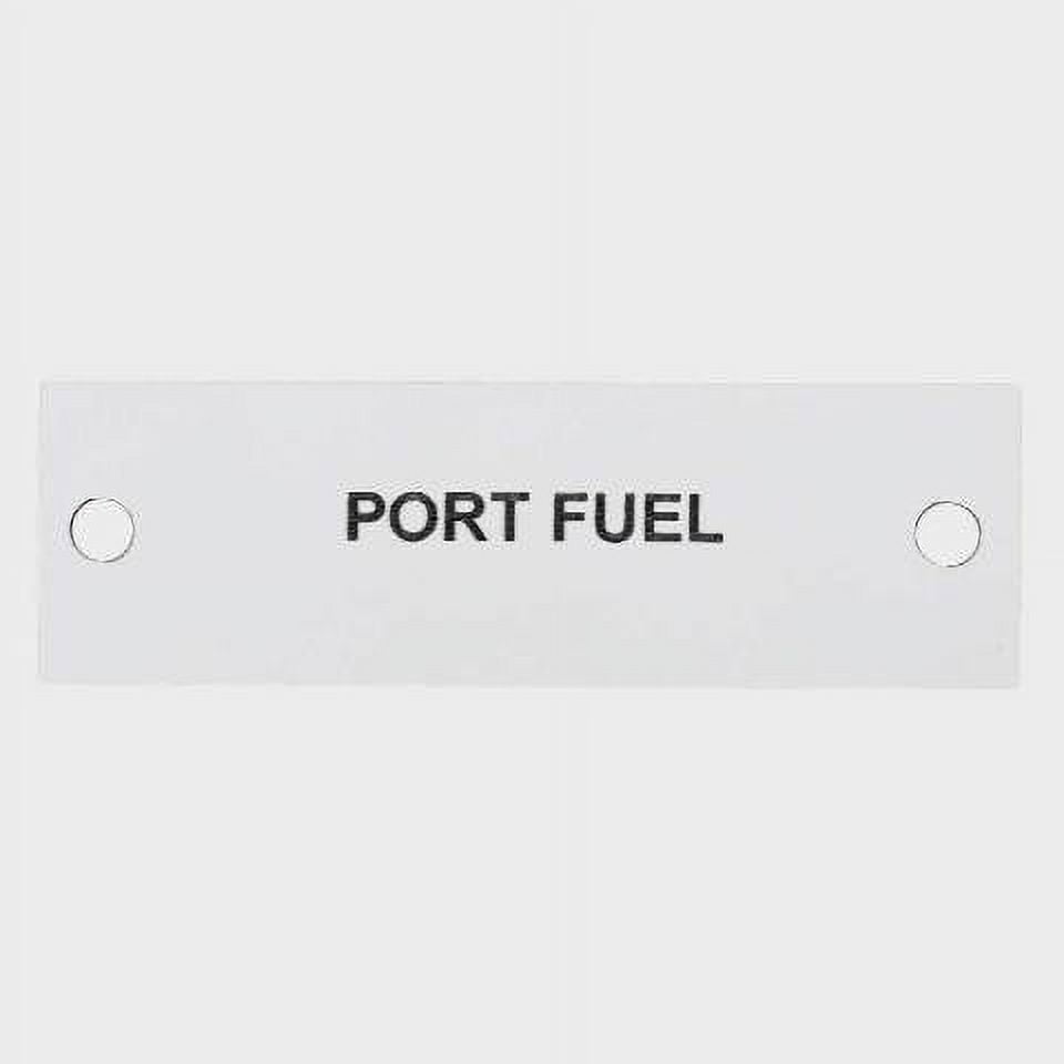 Rinker Boat Port Fuel Tag 222399 | 2 7/8 x 7/8 Inch White Plastic ...