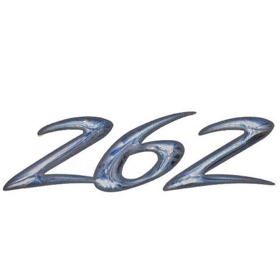 Rinker Boat Vinyl Decal | 262 Silver / Blue / Black (Single)