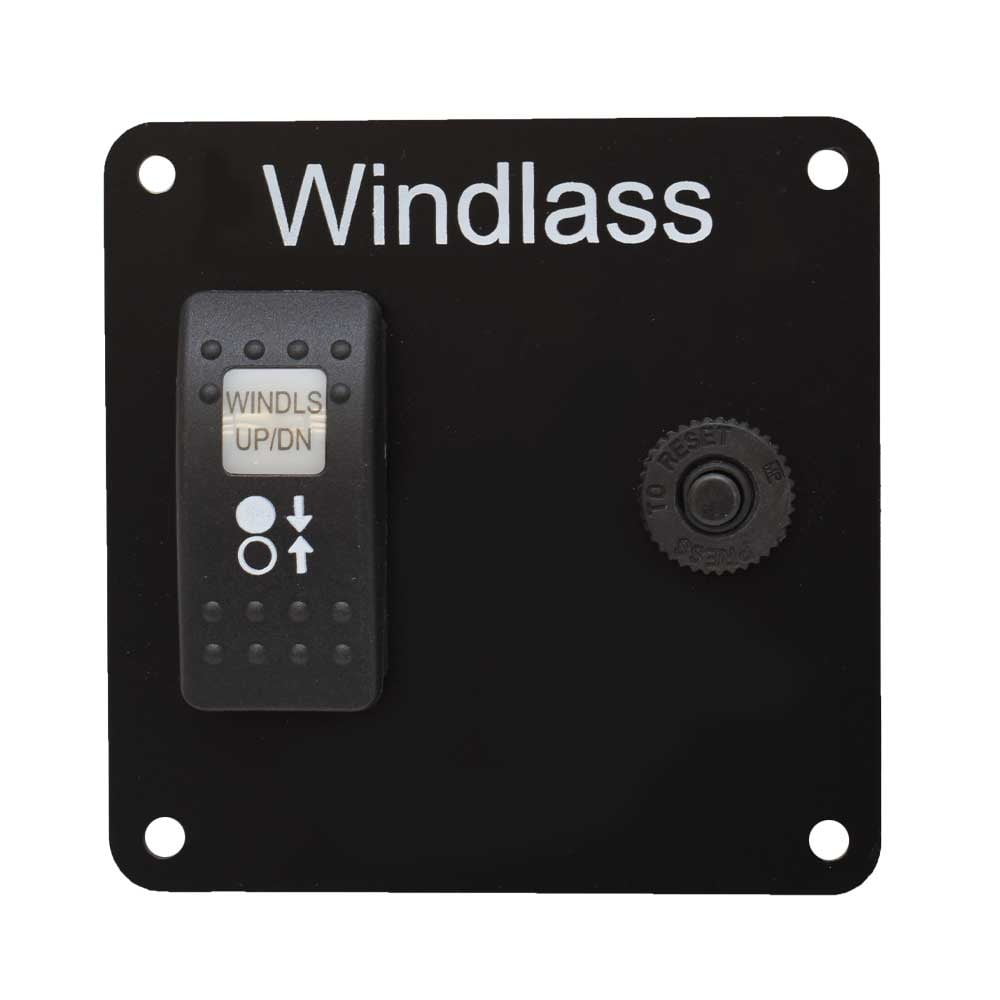 Rinker Boat Windlass Switch Panel 223070 | 3 5/8 x 3 5/8 Inch Black ...