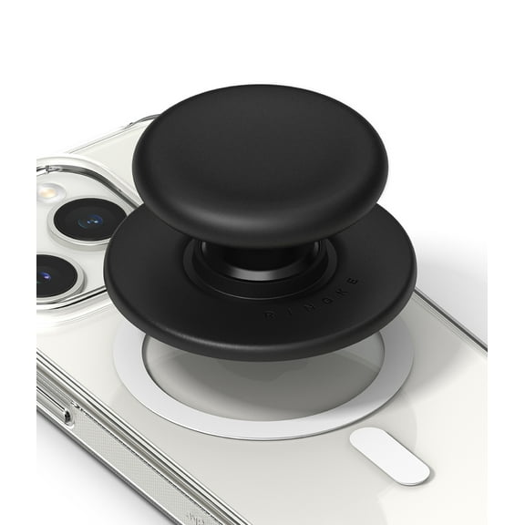 Rinkge [Tok Magnetic] Universal Popping Socket Durable Soft Good Grip MagSafe Phone Holder Stand